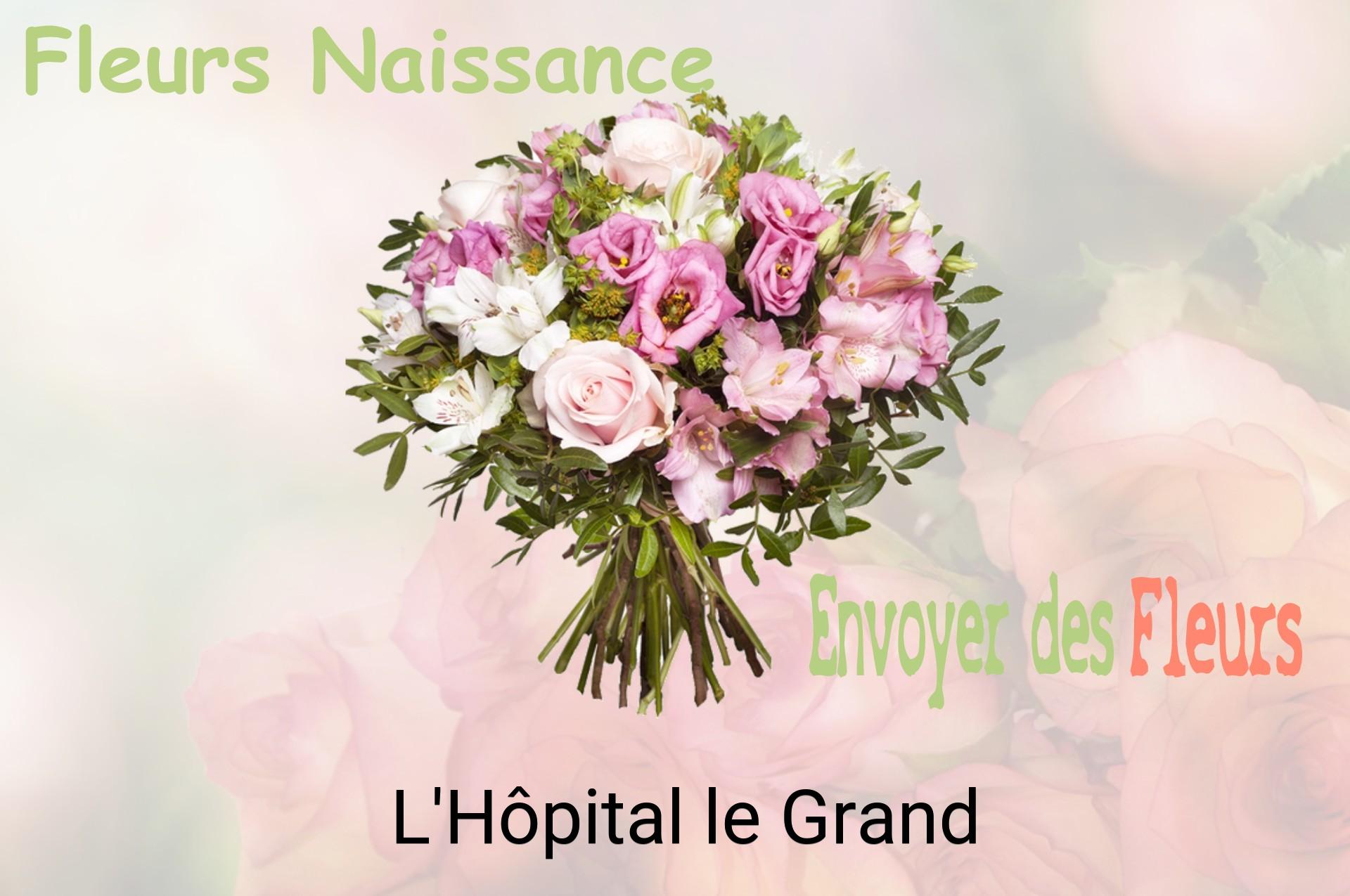Bouquet de fleurs de naissance livré à L'Hôpital-le-Grand